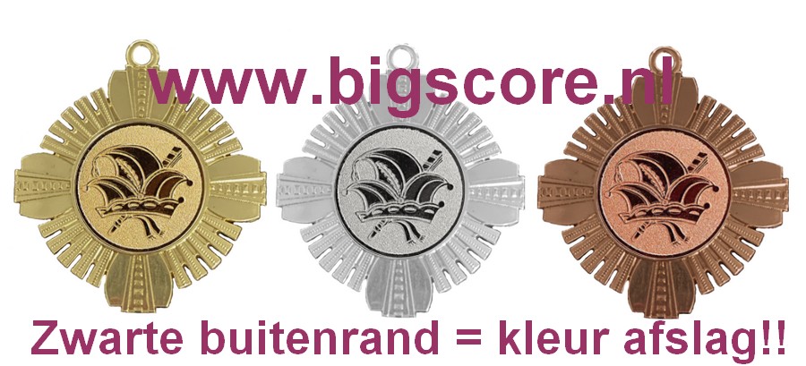 M 654 Carnaval Medaille Goud-Zilver-Brons